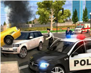 Grand police car chase drive racing 2020 akció HTML5 játék